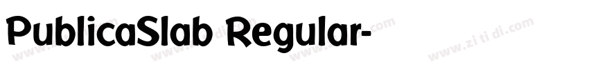 PublicaSlab Regular字体转换